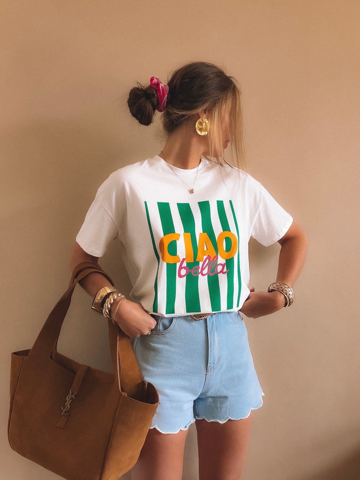 T-Shirt Ciao Bella Blanc