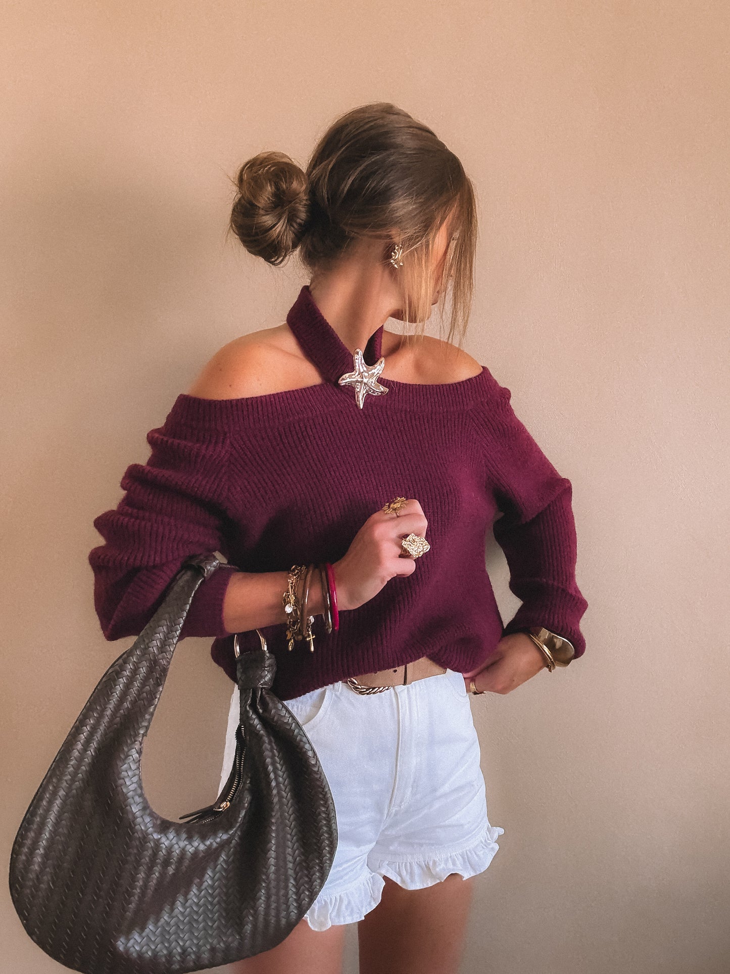 Pull Léna Bordeaux