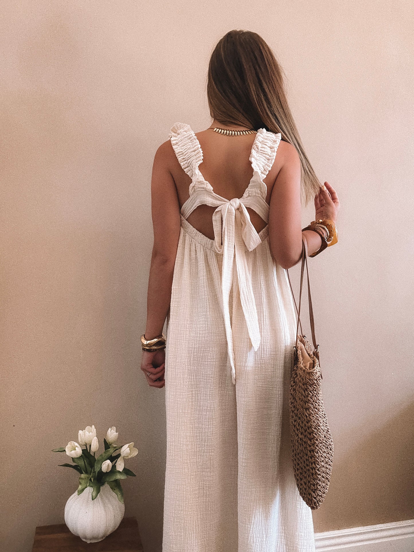 PRÉ COMMANDE - Robe Longue Alba Ecrue