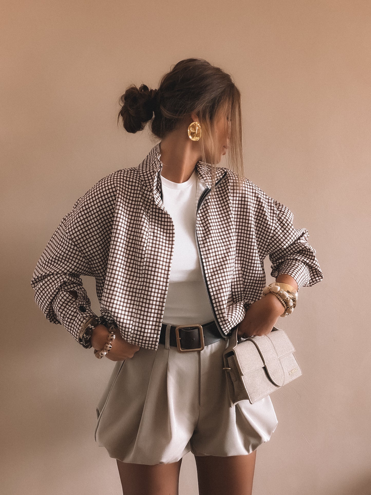 Veste Alma à carreaux