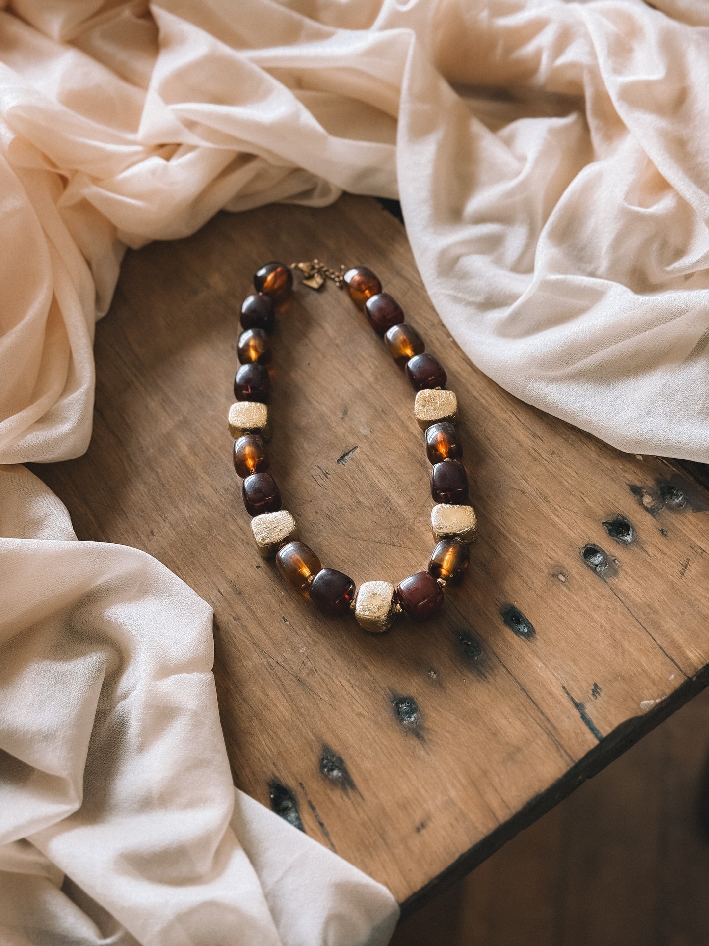 Collier Zahara Marron