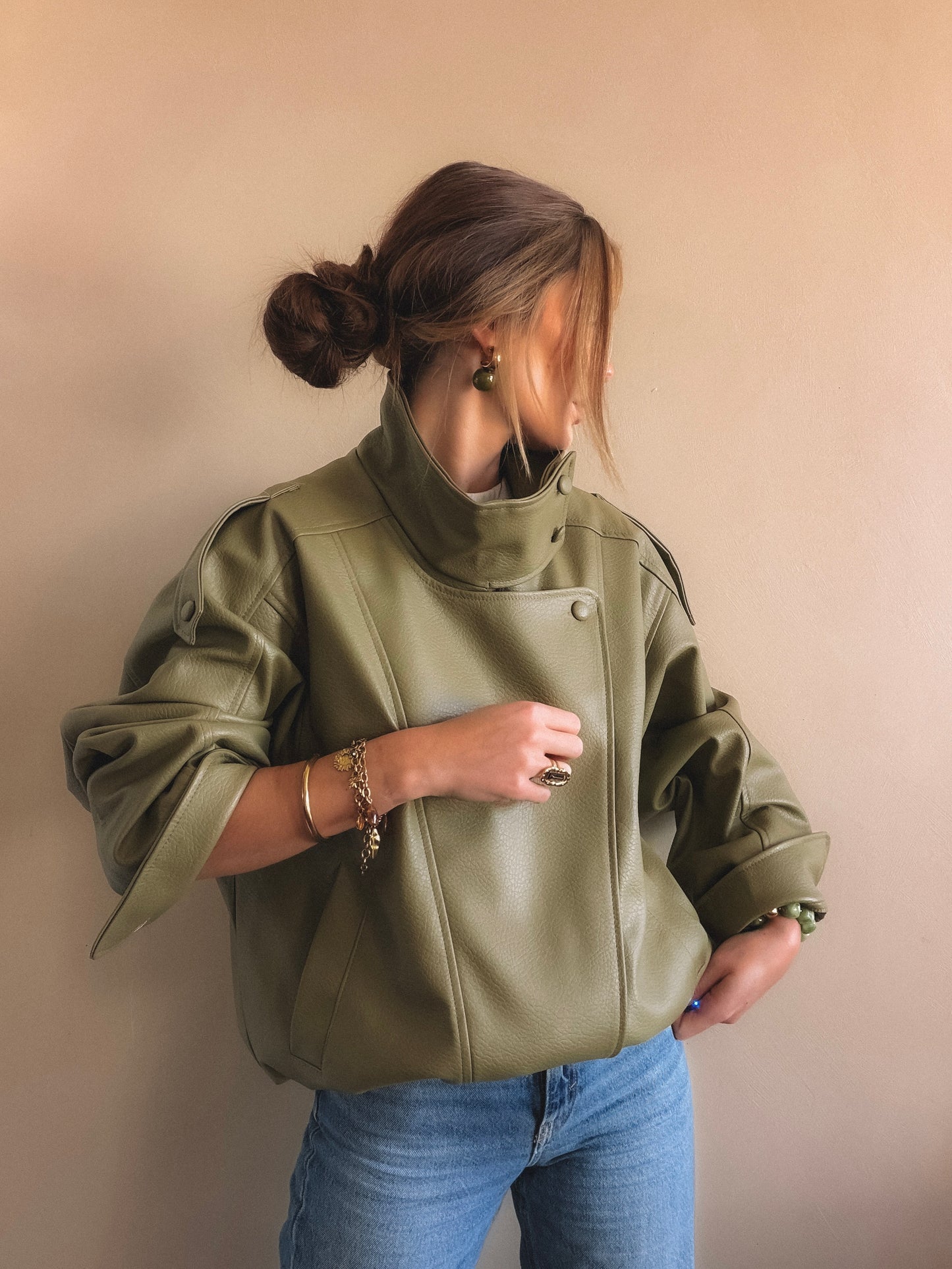 Veste Ava vert olive