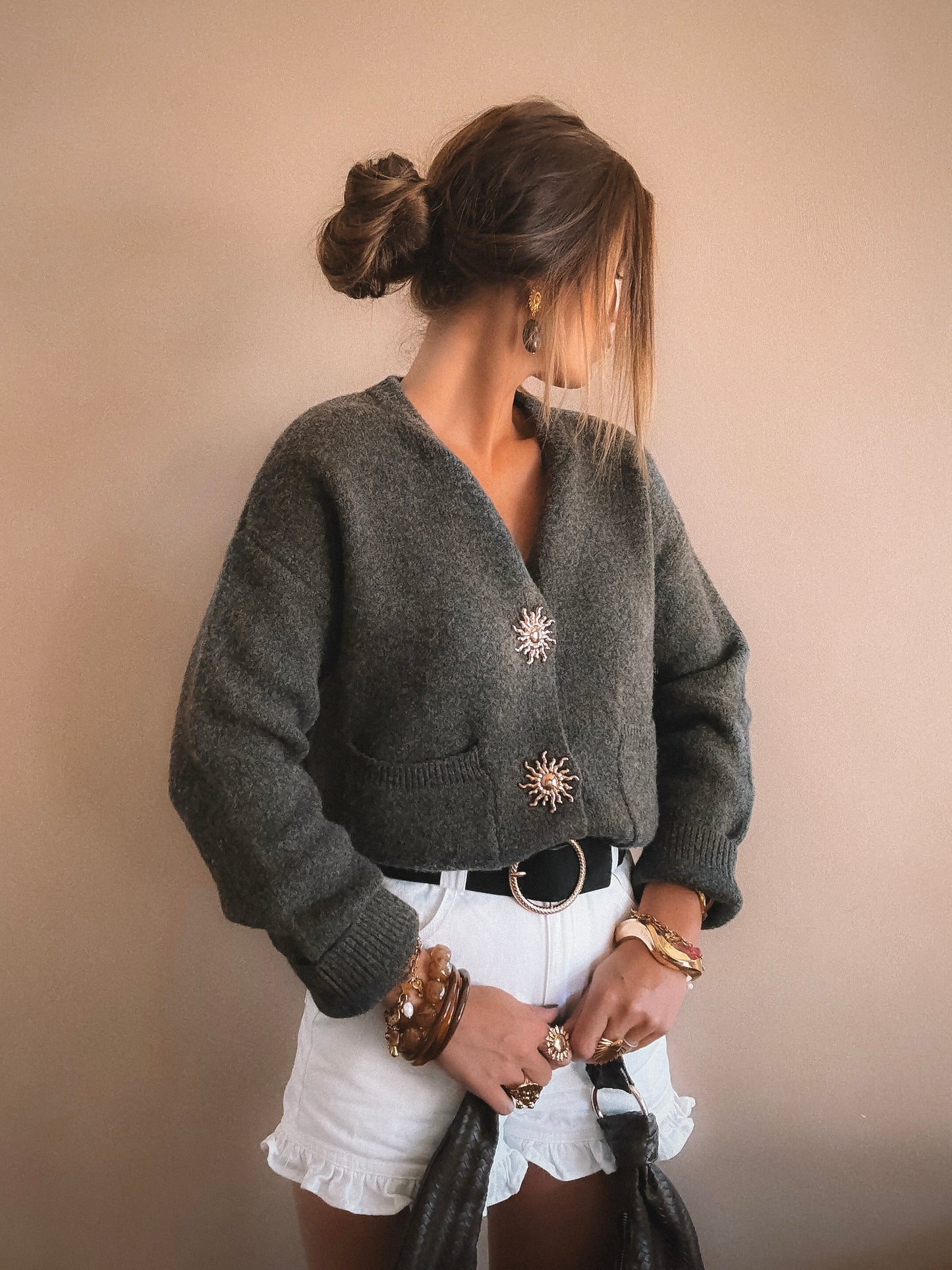 Gilet Alba Marron