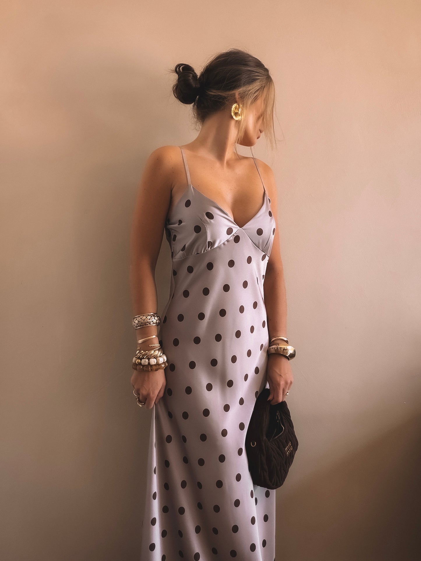 Robe Longue Victoria Taupe