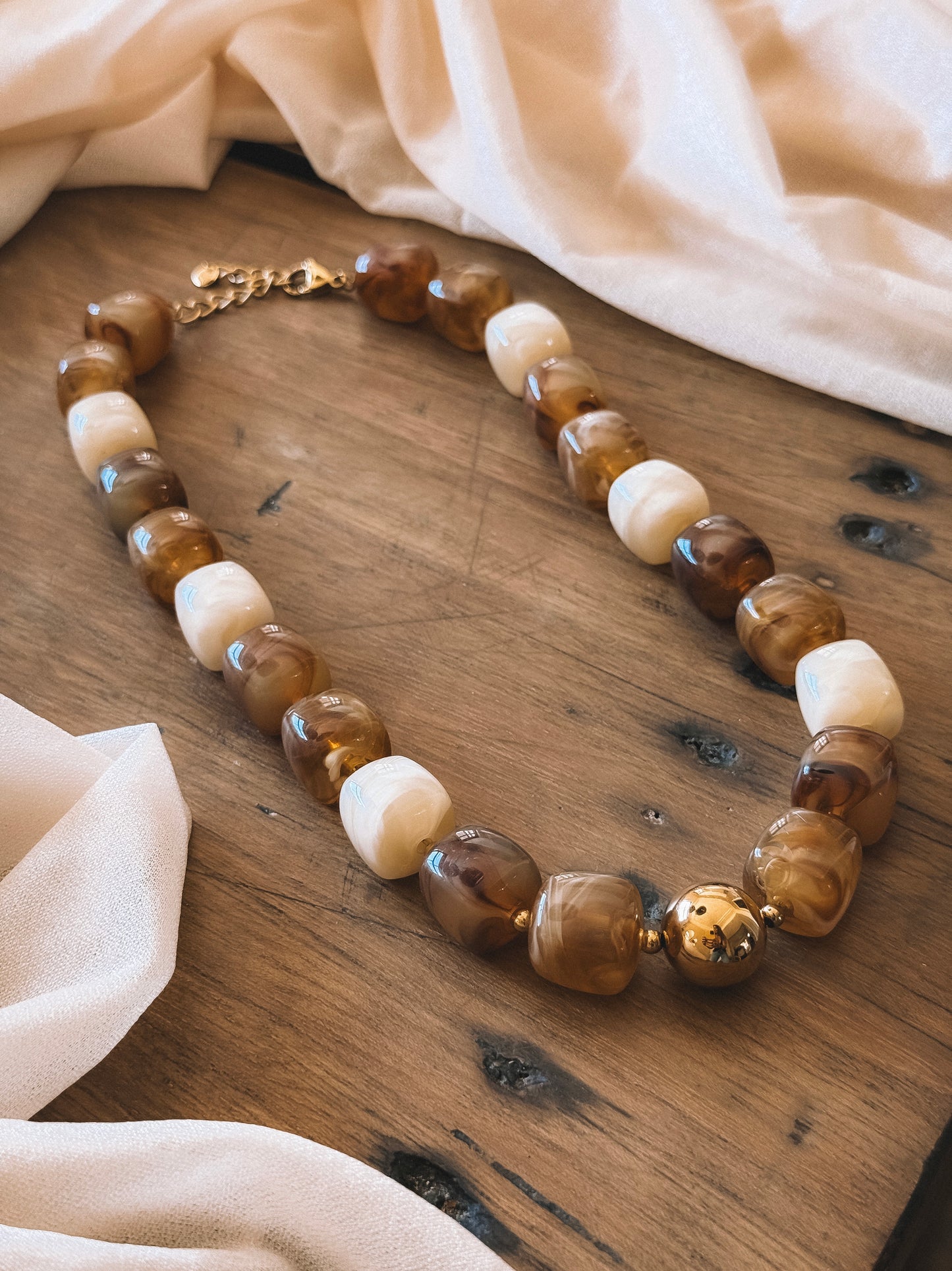 Collier Luna Caramel