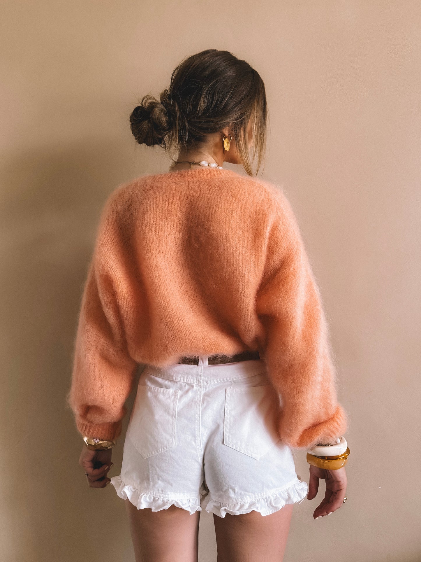Gilet Melba Orange KID MOHAIR