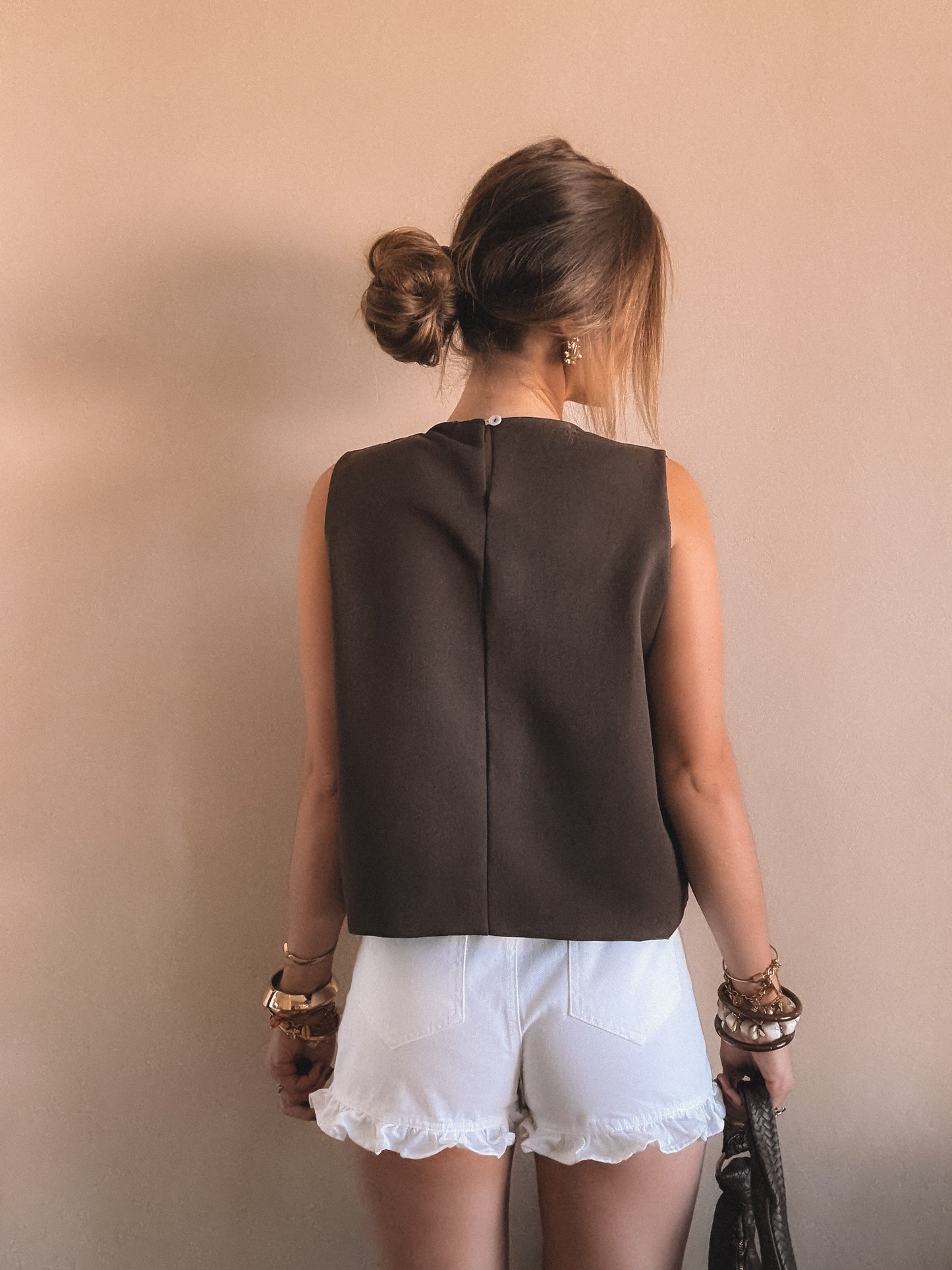 Top Clara Marron