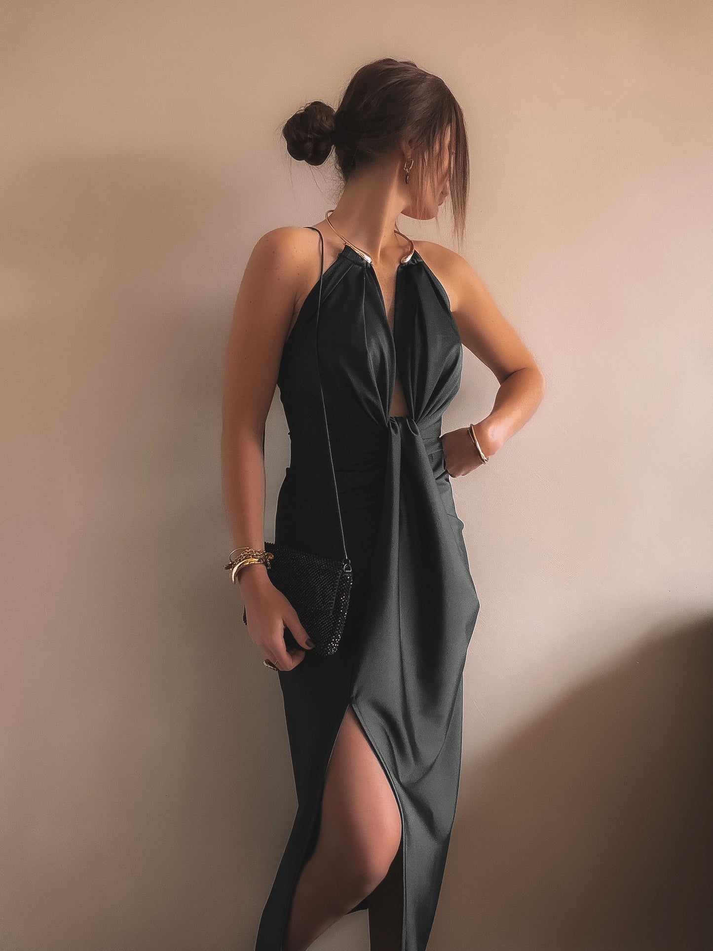 Robe Dos Nu Luna Noir
