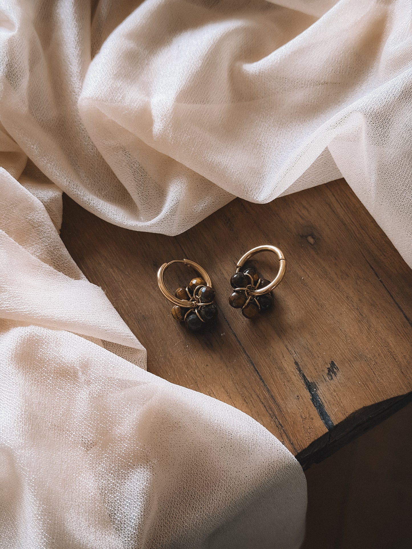 Boucles Gaïa Caramel