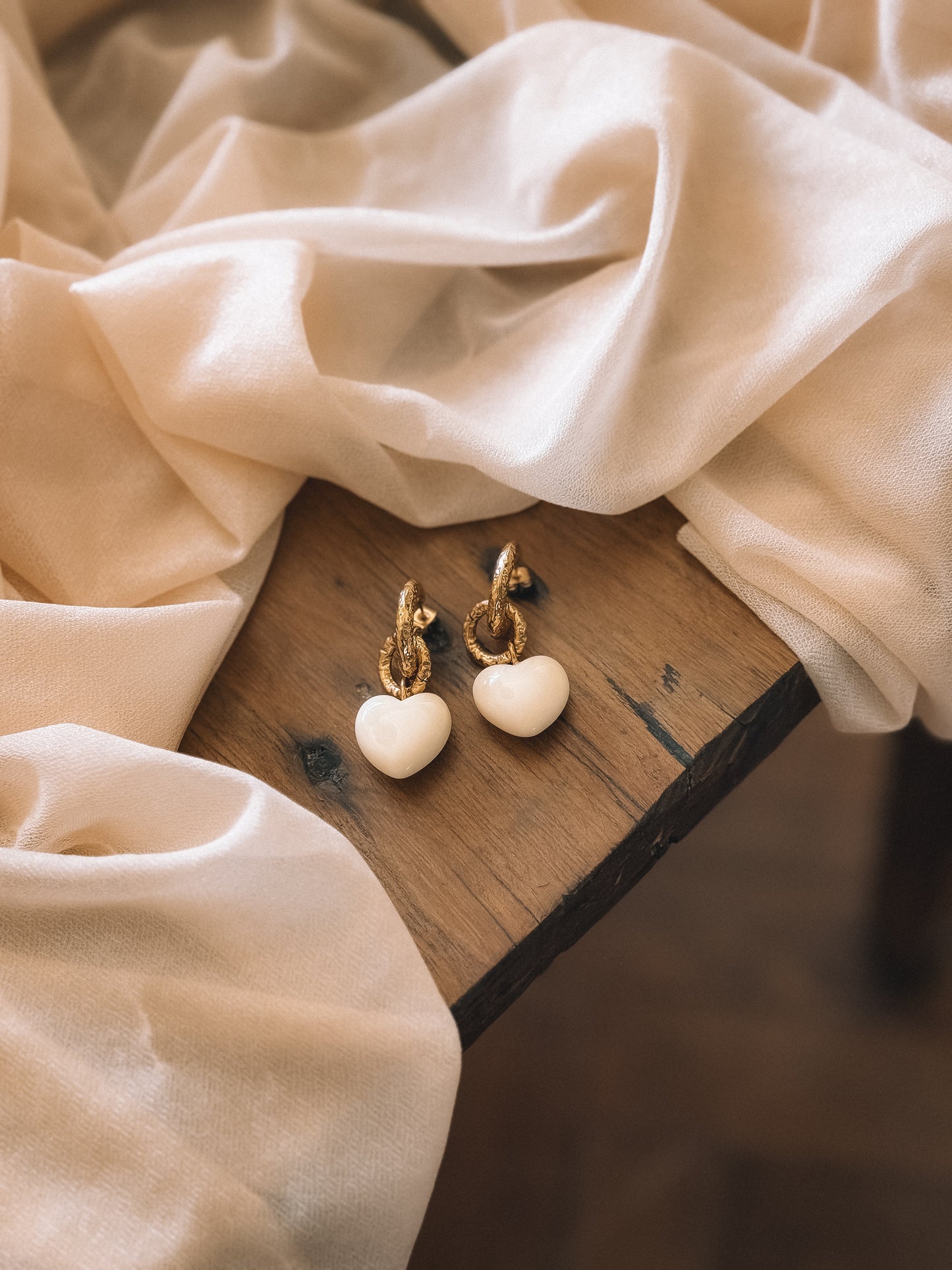Boucles Livia Ecru