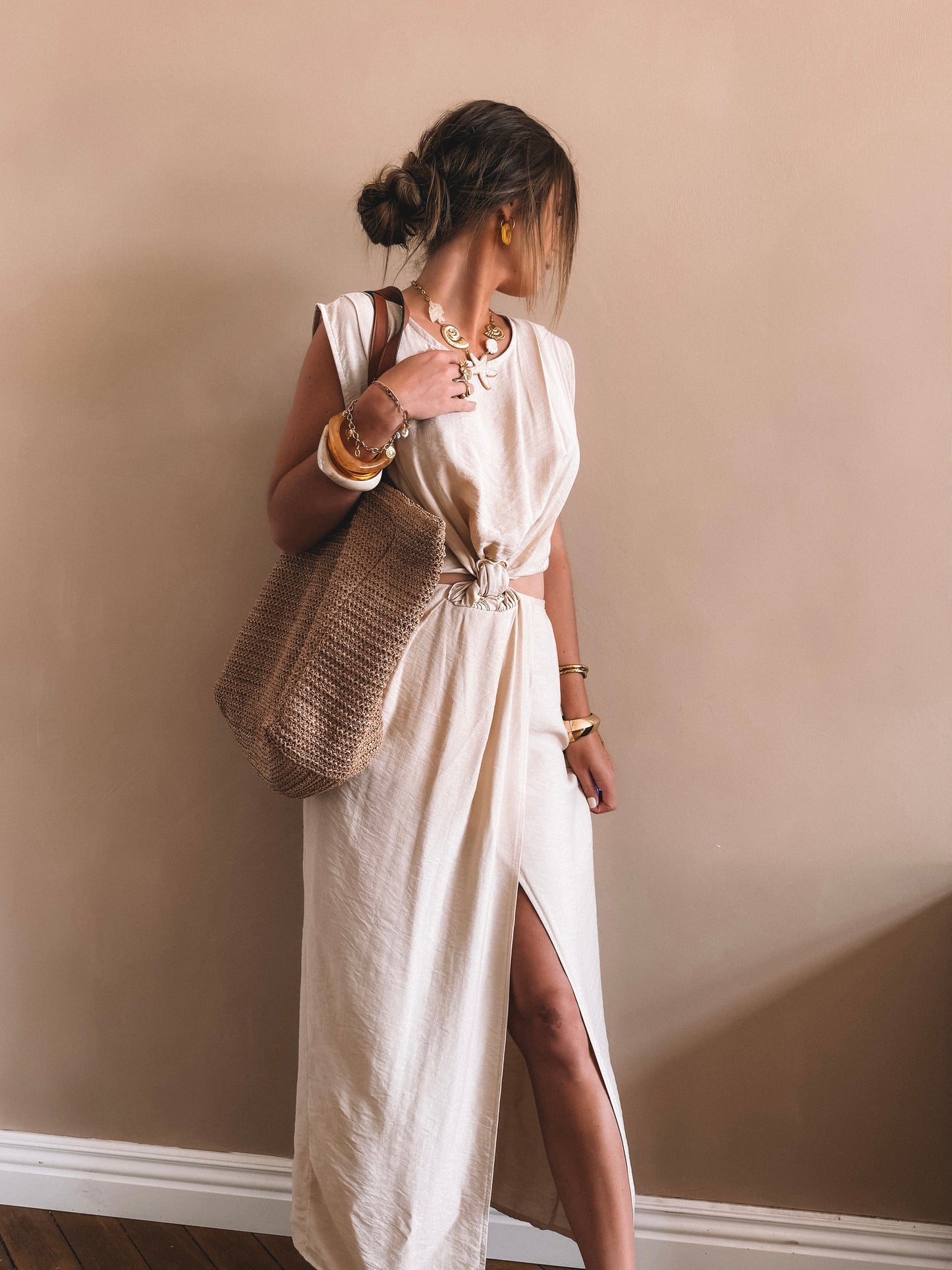 Robe Longue Riviera Beige