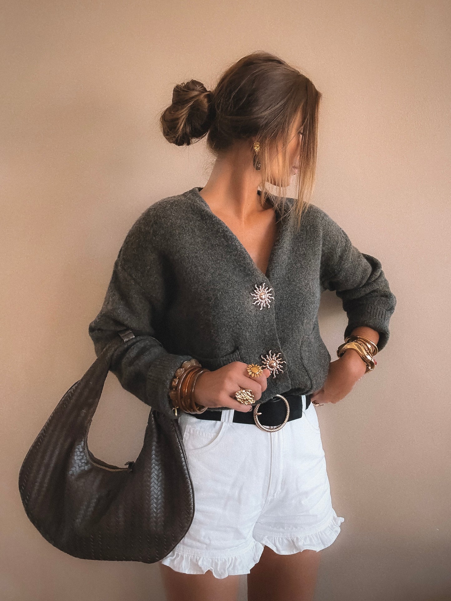 Gilet Alba Marron