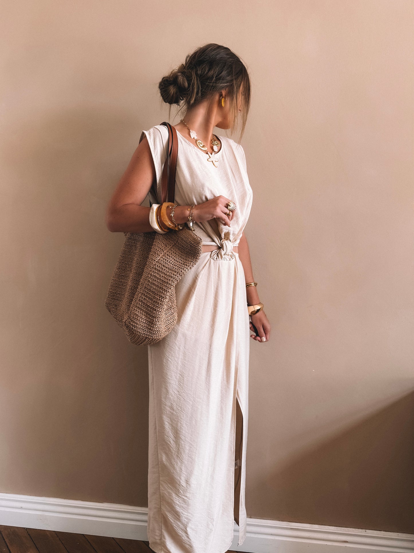 Robe Longue Riviera Beige