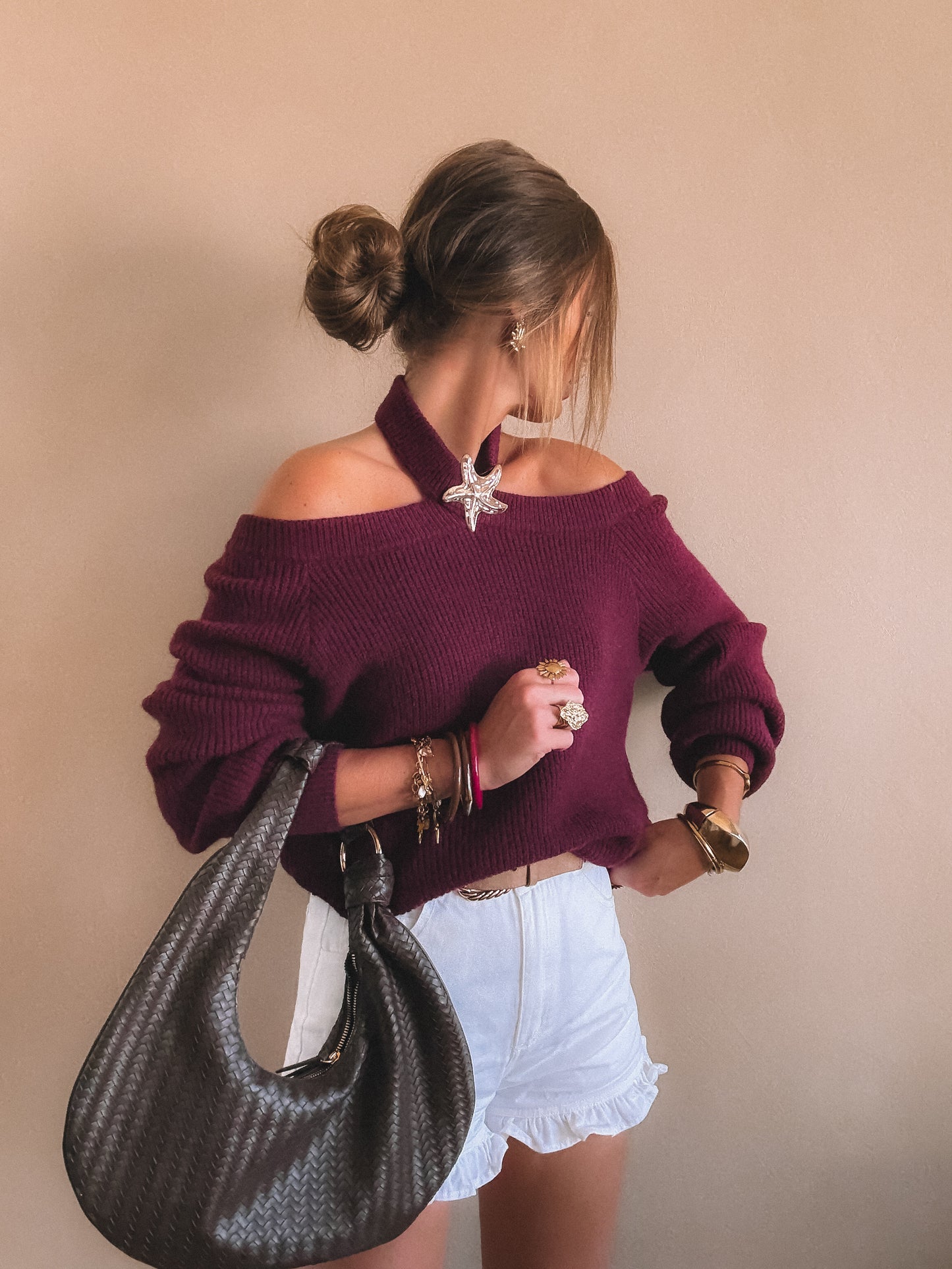 Pull Léna Bordeaux