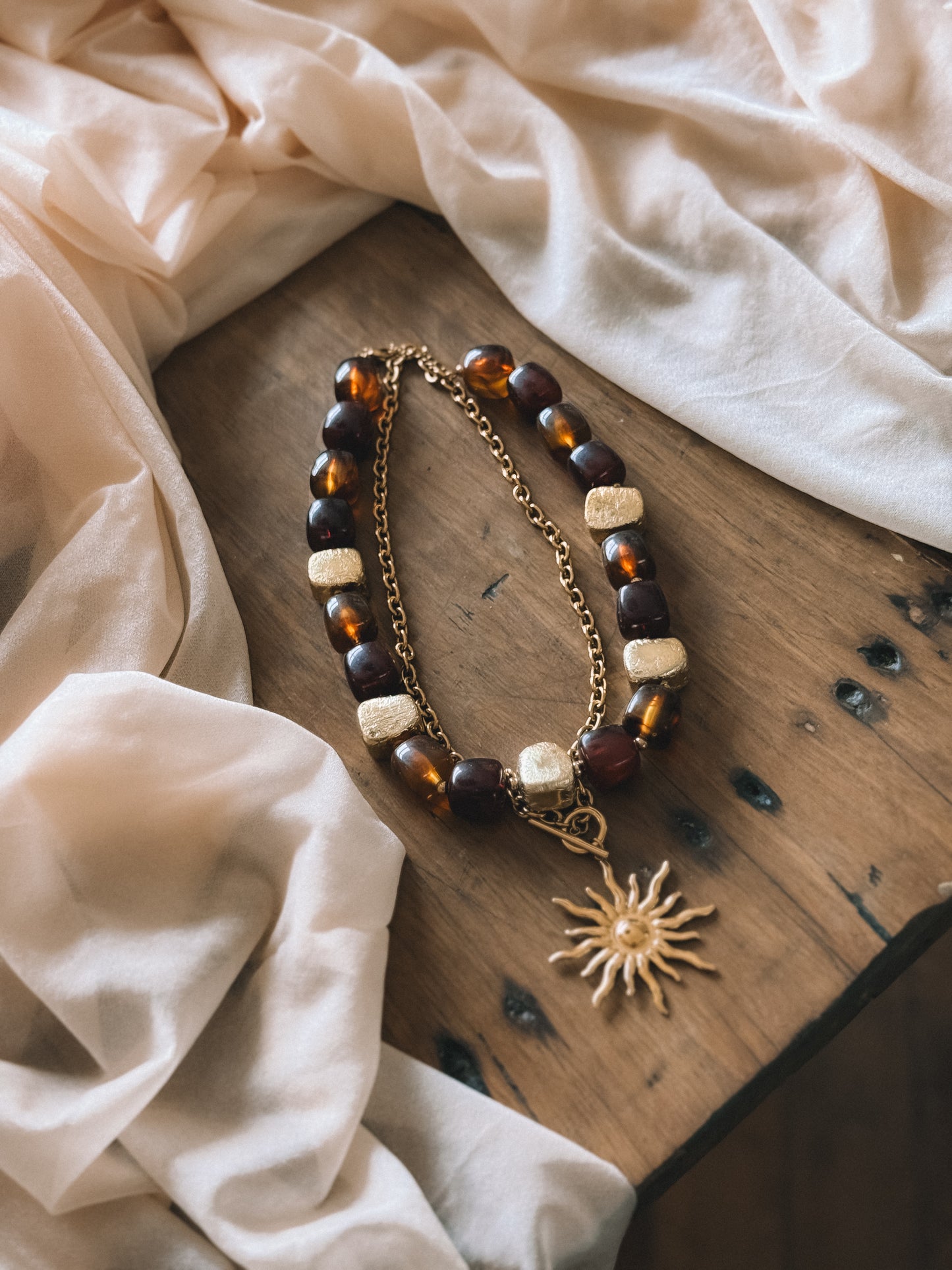 Collier Zahara Marron