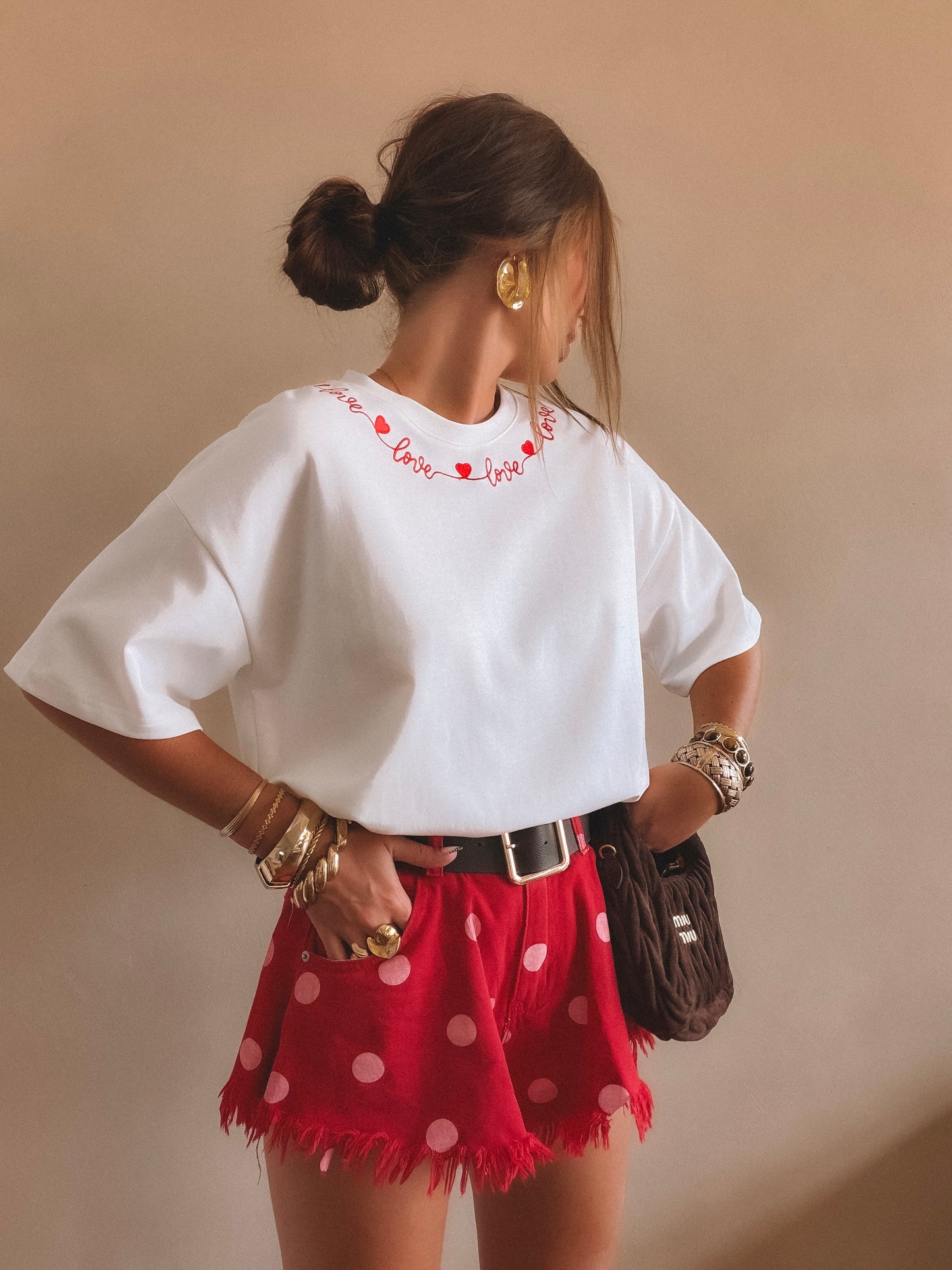 T-Shirt Love Blanc