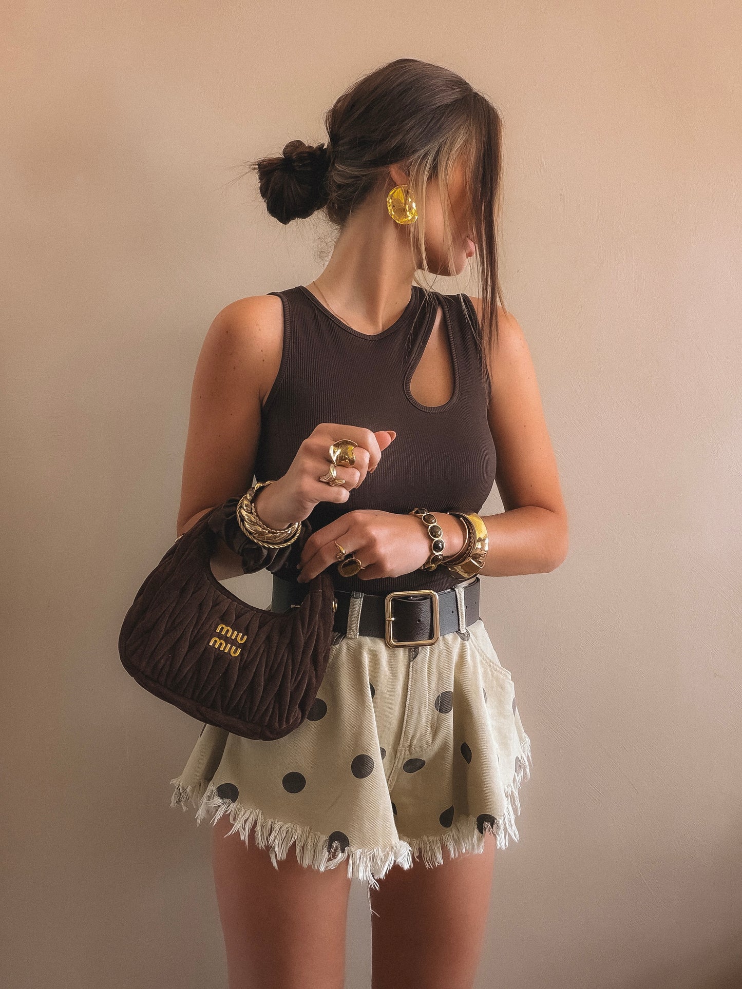 Short Capucine Taupe