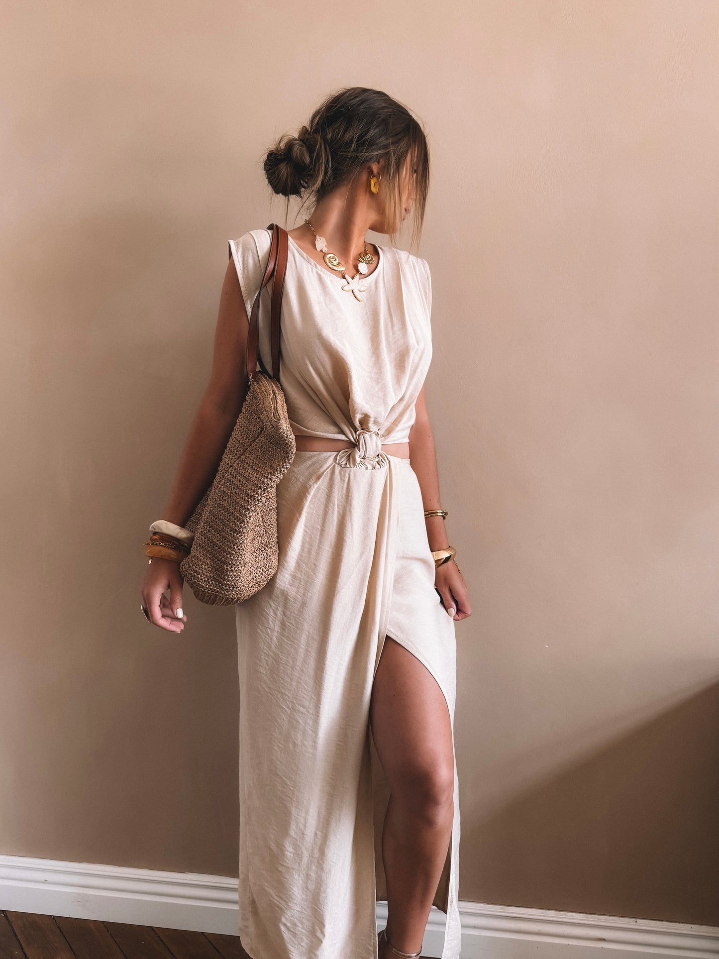 Robe Longue Riviera Beige