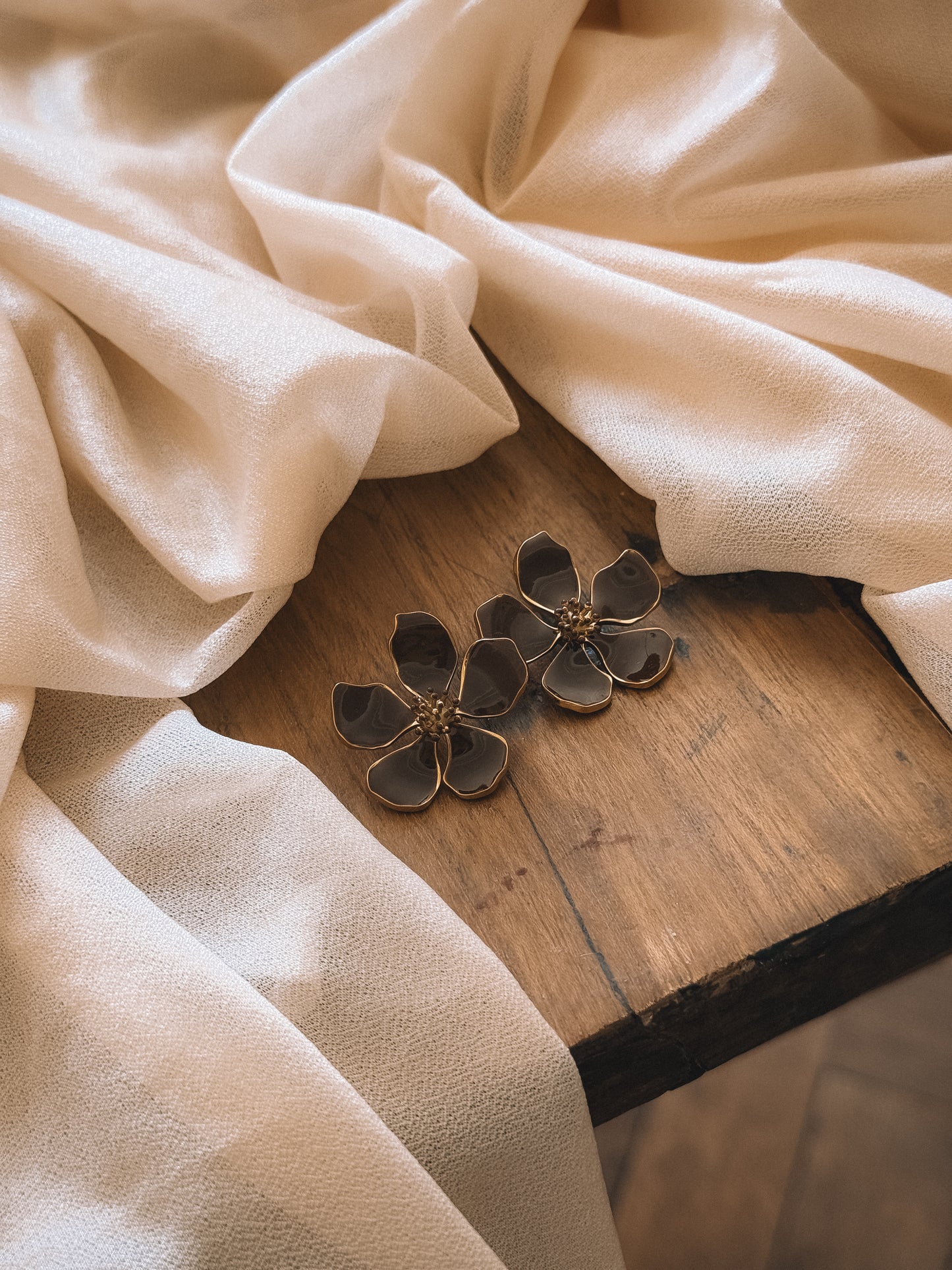 Boucles Flora Marron