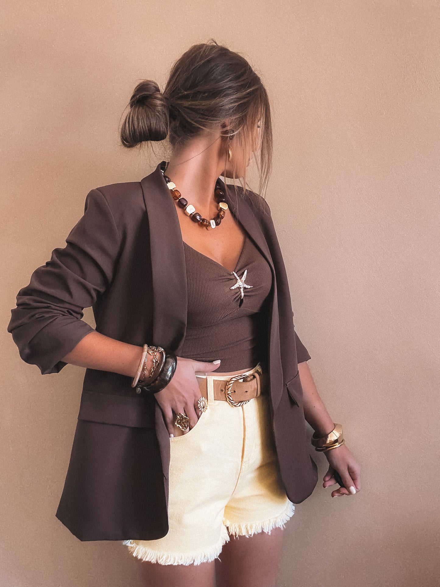 Blazer Célia Marron
