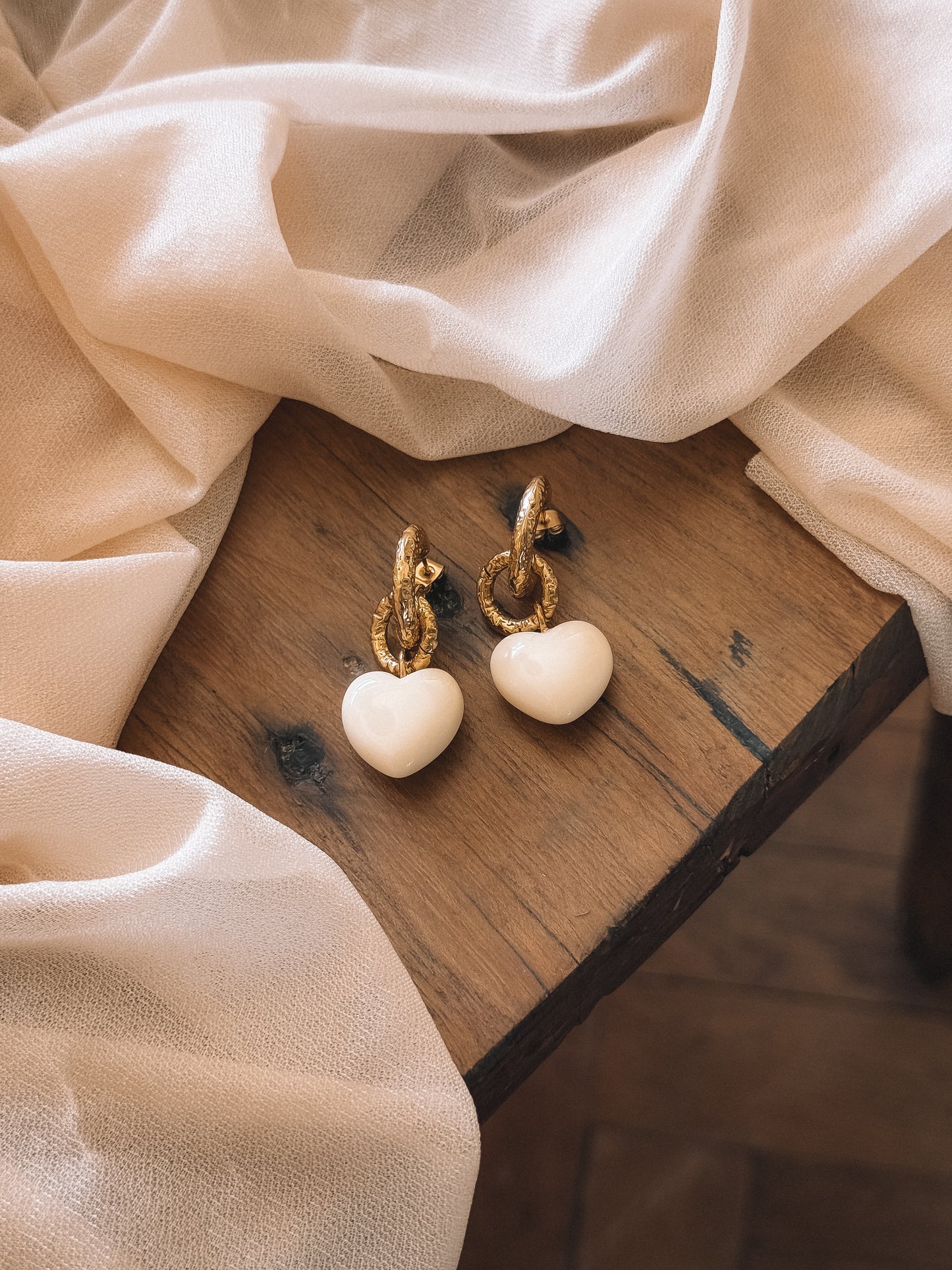 Boucles Livia Ecru