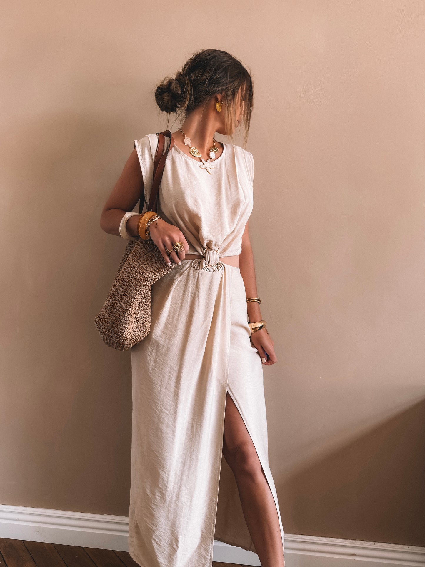 Robe Longue Riviera Beige