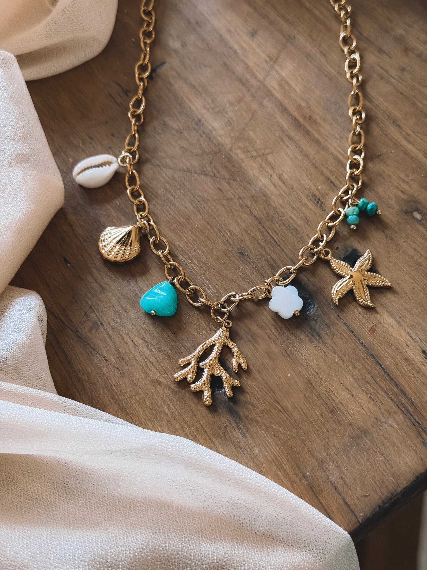 Collier Turquesa Doré