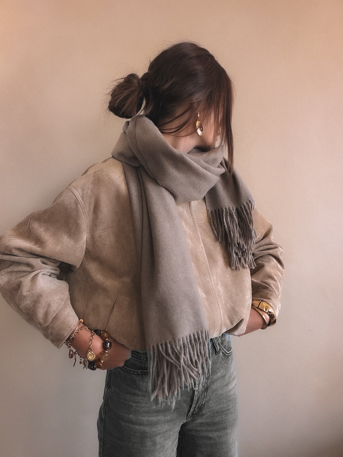 Écharpe Naïs Taupe