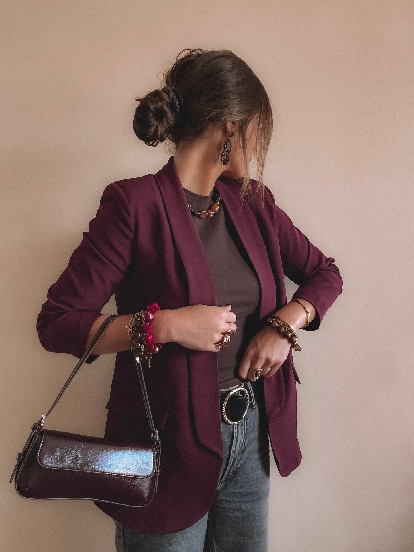 Blazer Giulia Bordeaux
