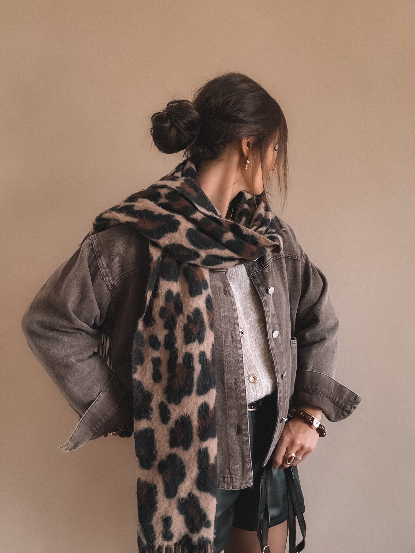 Veste en Jean Alix marron