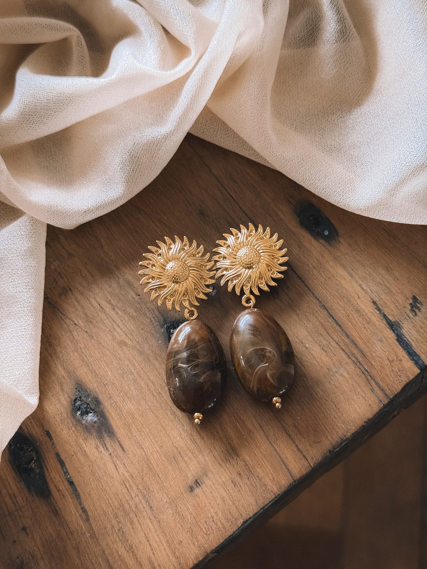 Boucles Solandra Marron
