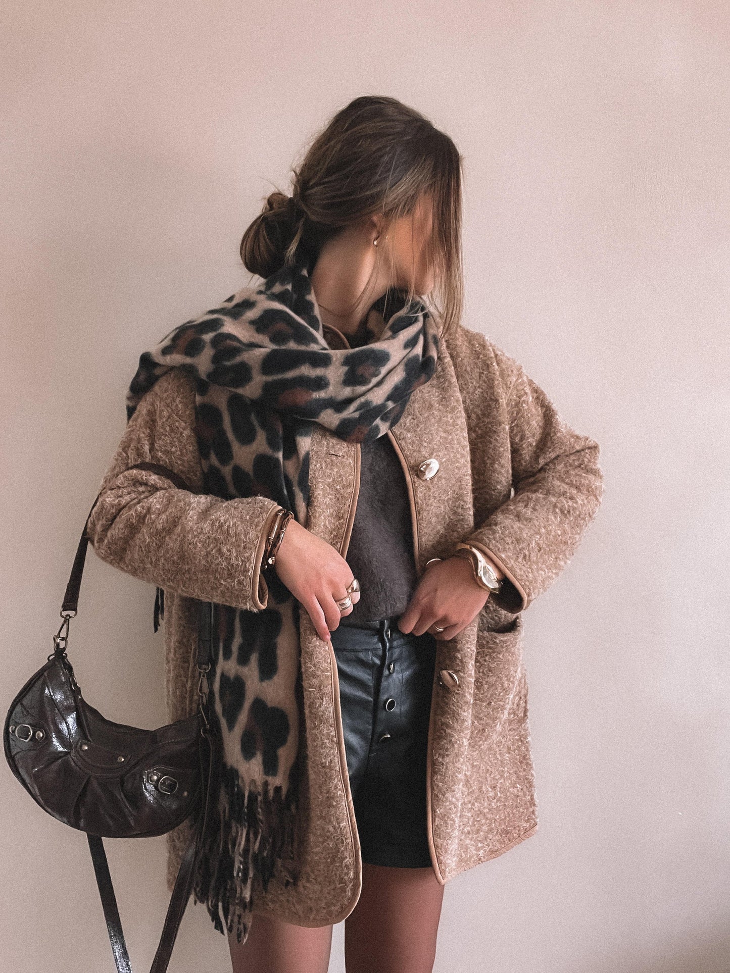 Echarpe Riza Leopard