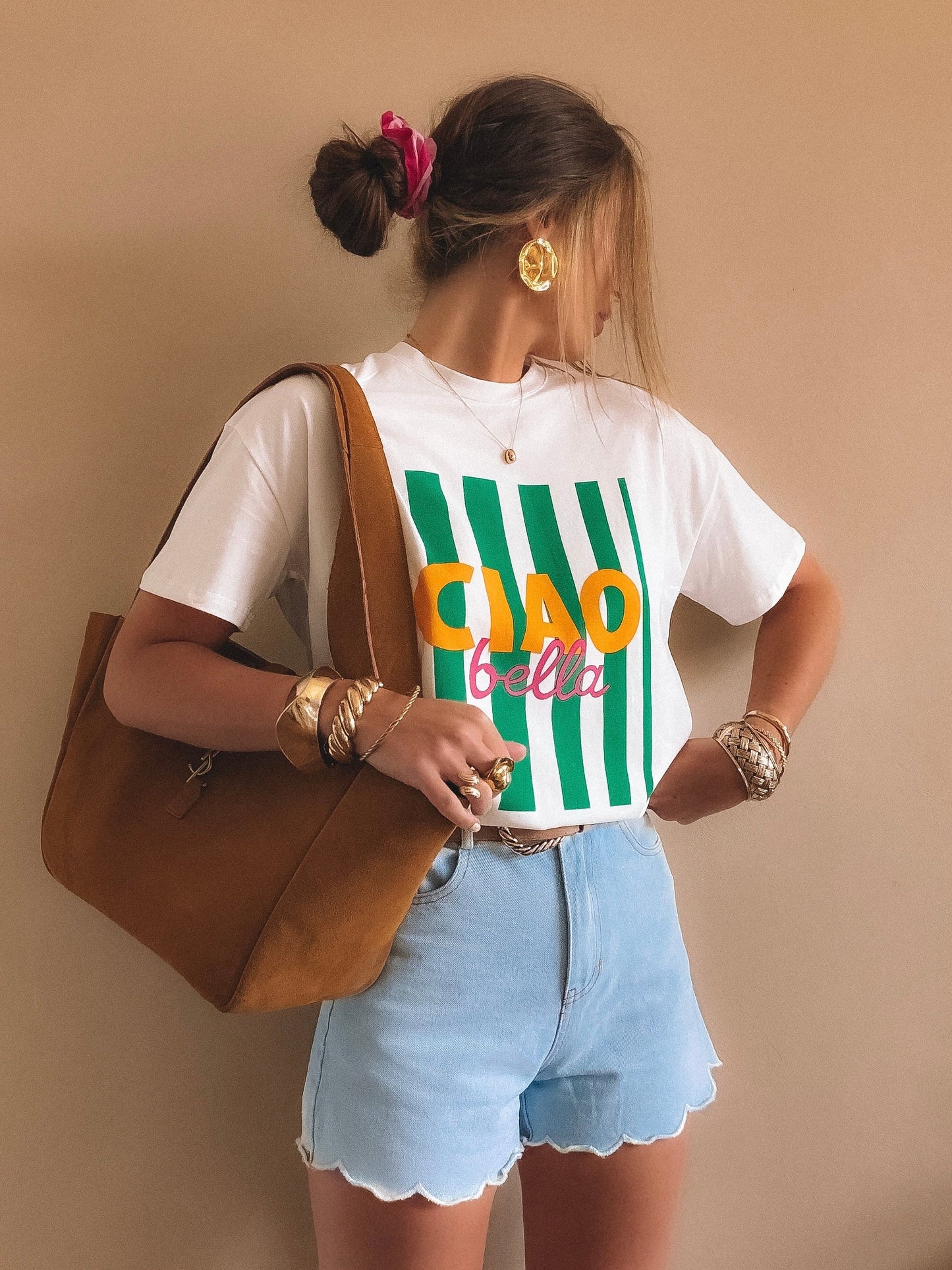 T-Shirt Ciao Bella Blanc