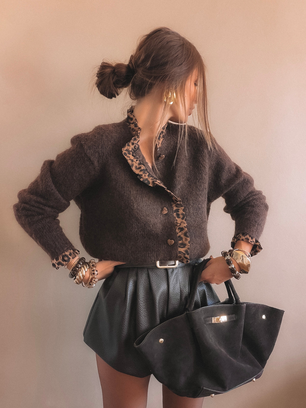 Gilet Mila Marron