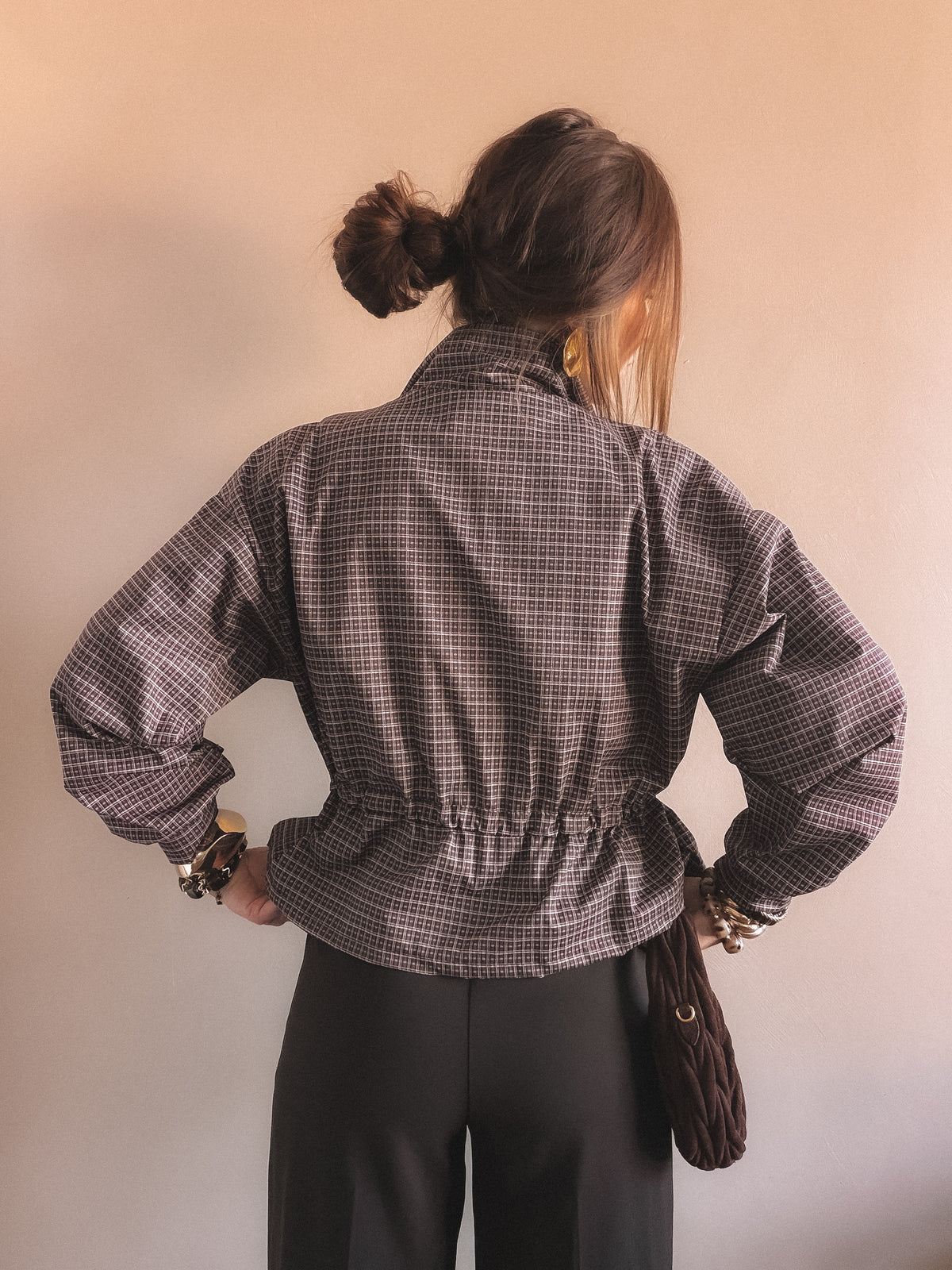 Veste Capucine à carreaux