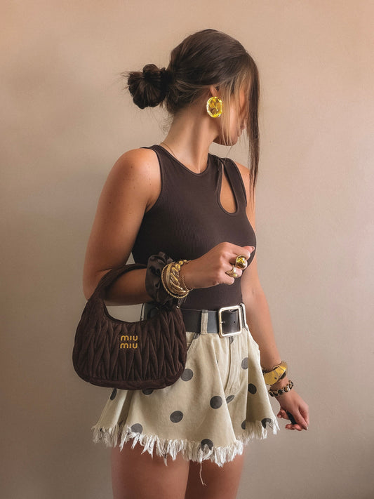Short Capucine Taupe
