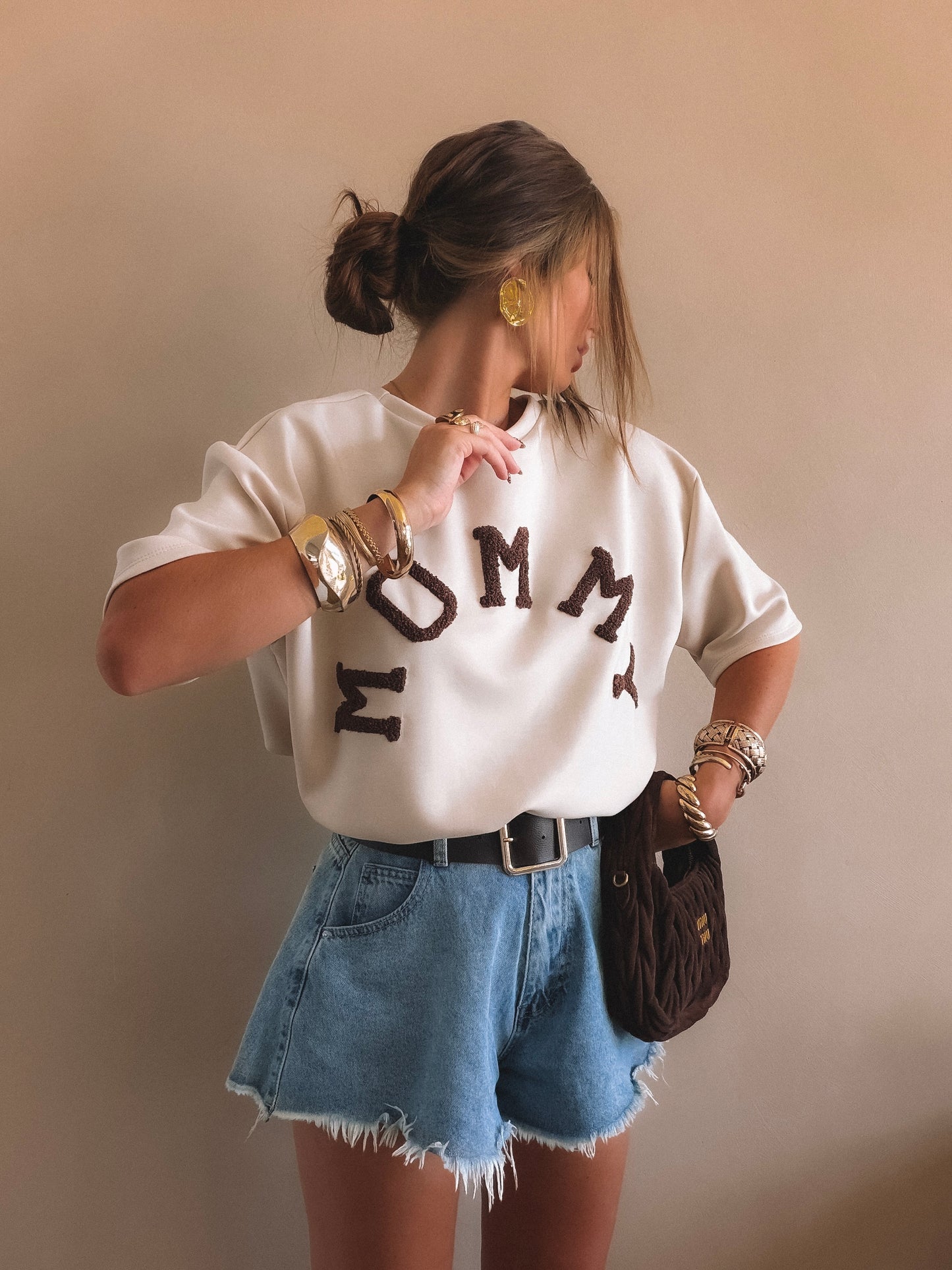 T-Shirt MOMMY Beige
