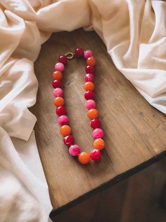 Collier Lola Rose et Orange