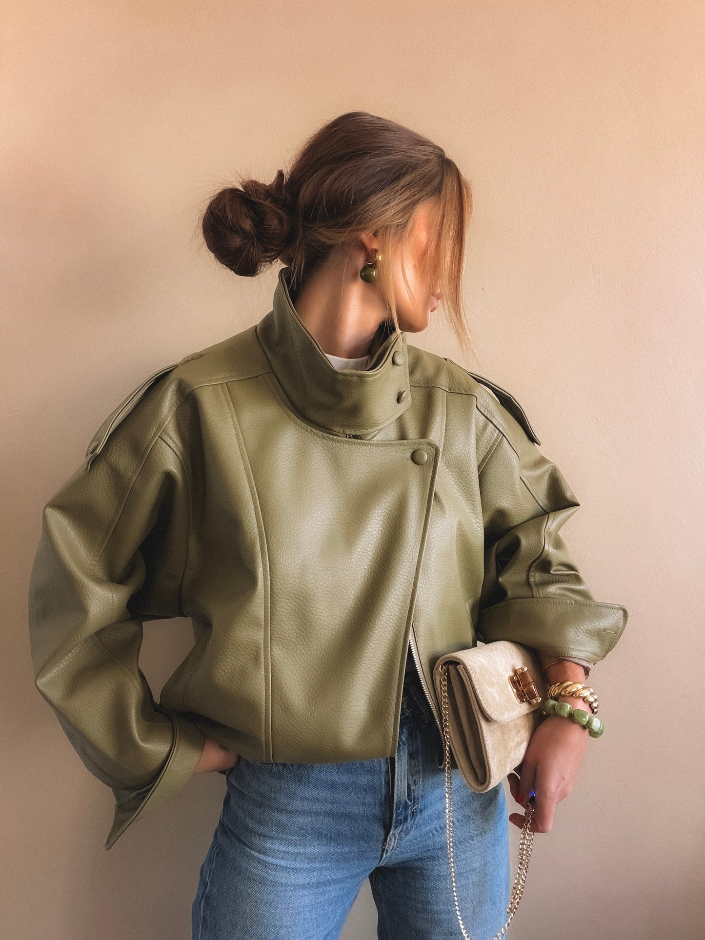 Veste Ava vert olive