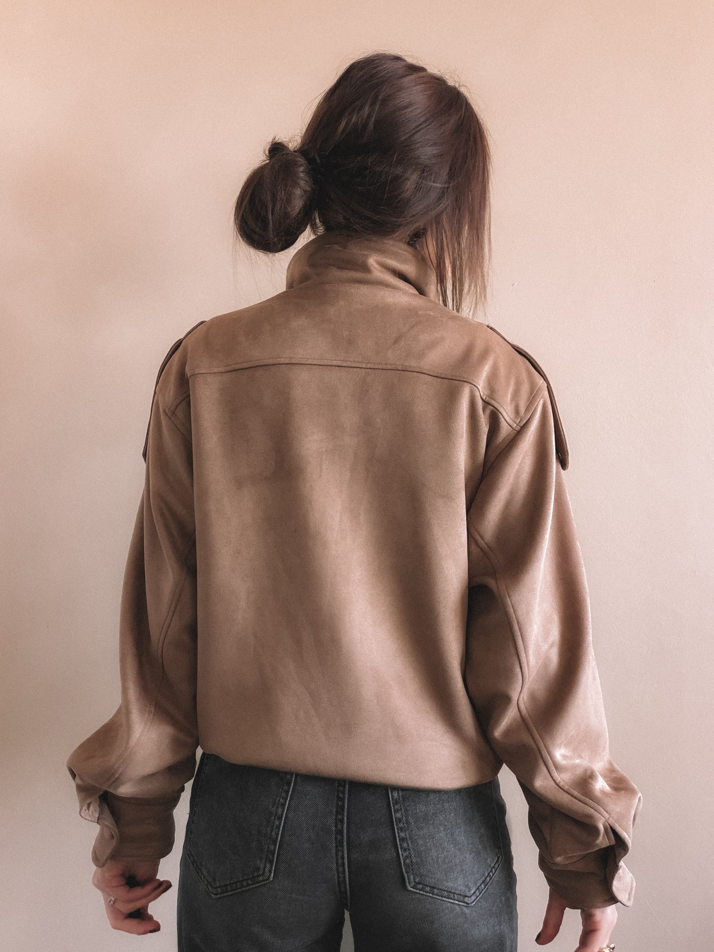 Veste Aren Suédine Beige