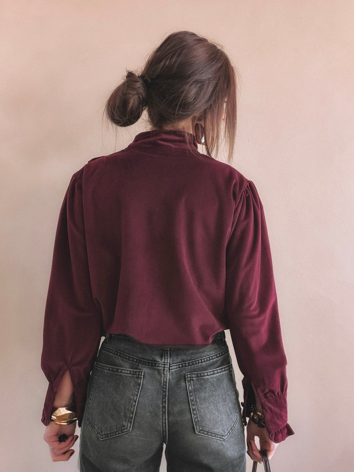 Chemise Soly Bordeaux