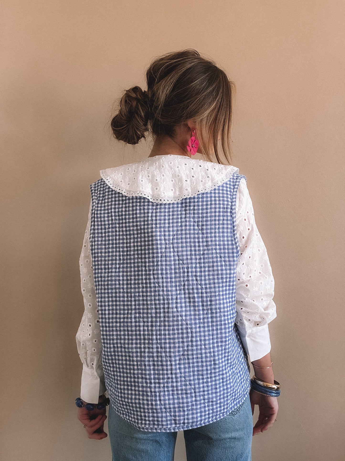 Gilet sans manches Althéa bleu