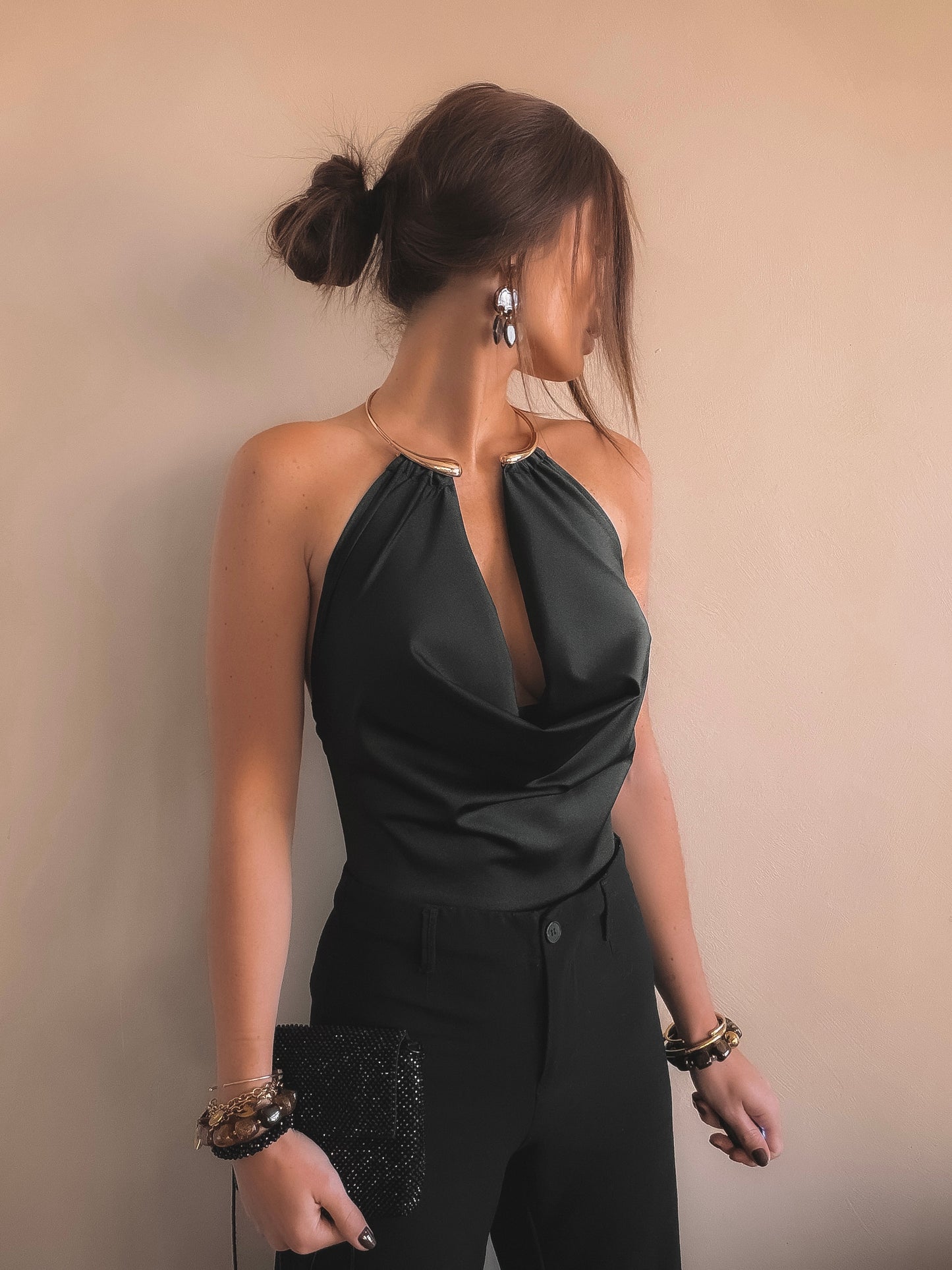 Top Dos Nu Elora Noir