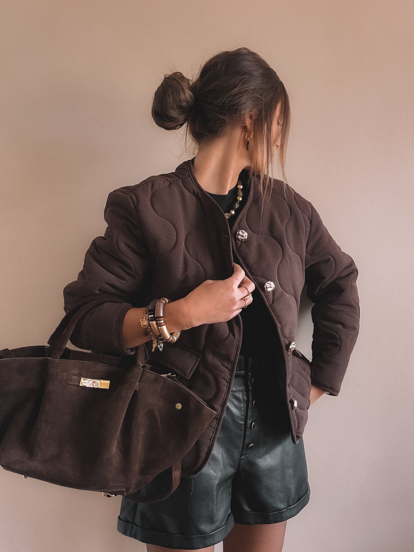 Veste Victoria Marron