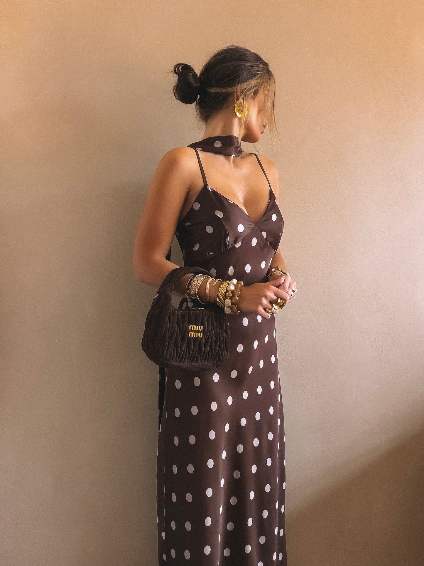Robe Longue Victoria Marron