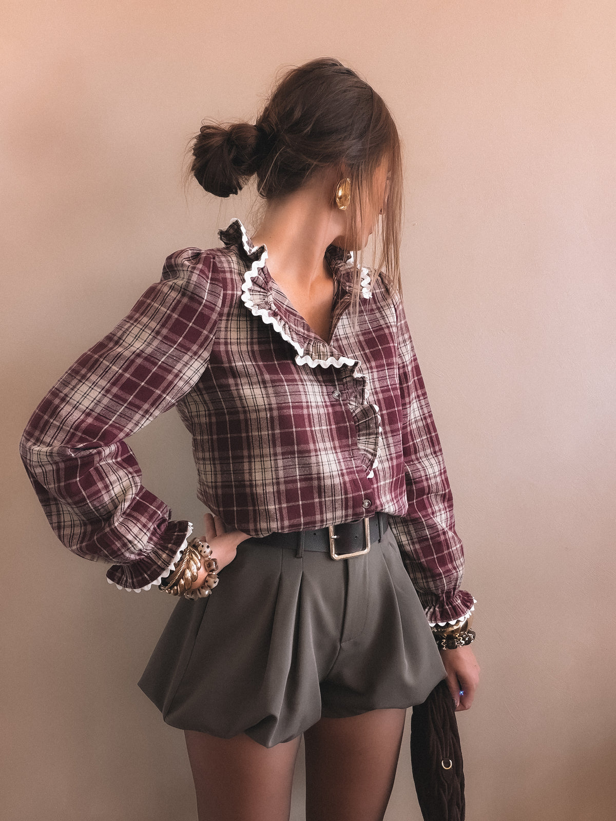 Chemise Clothilde Bordeaux