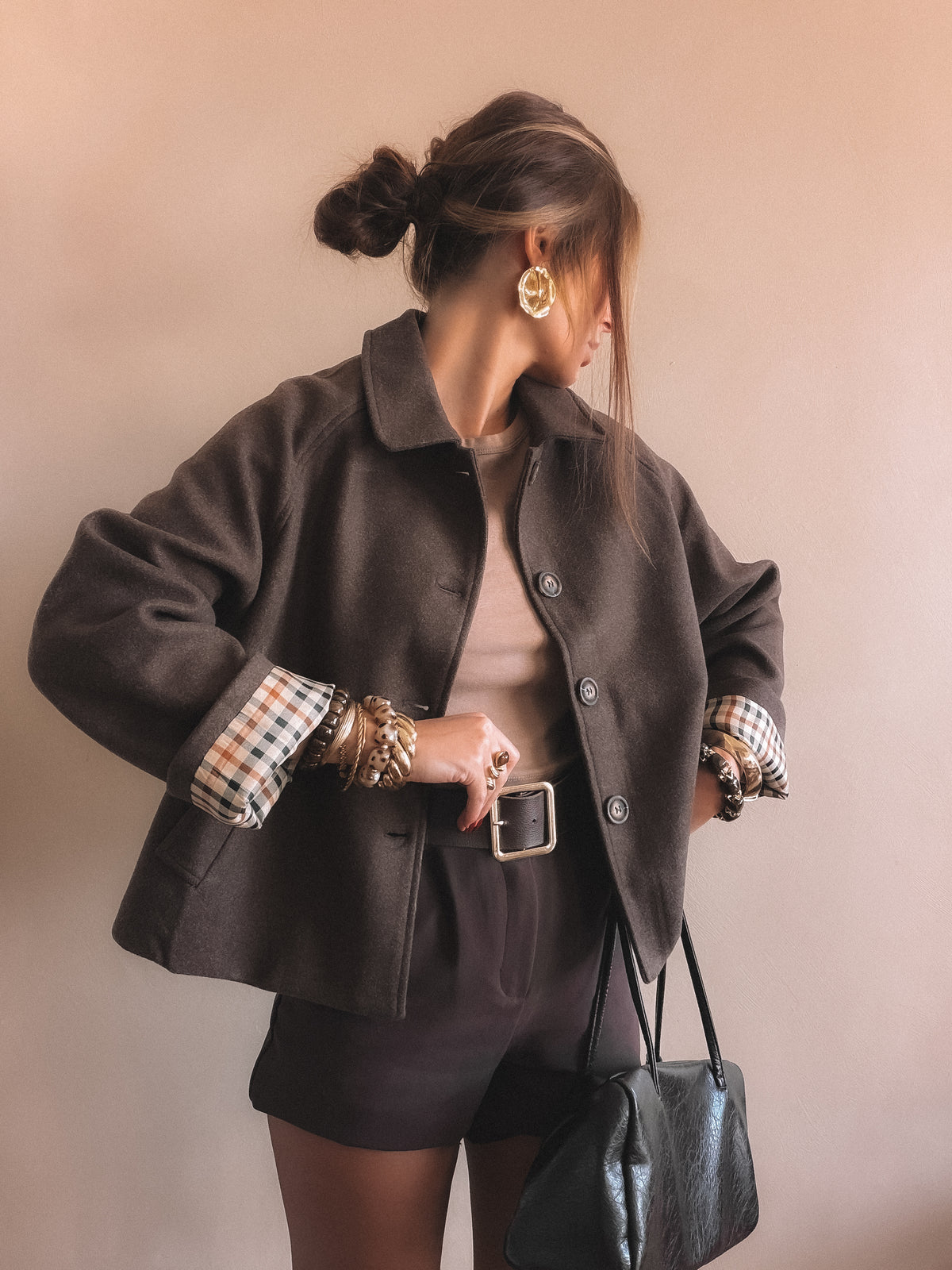 Manteau Aria Marron