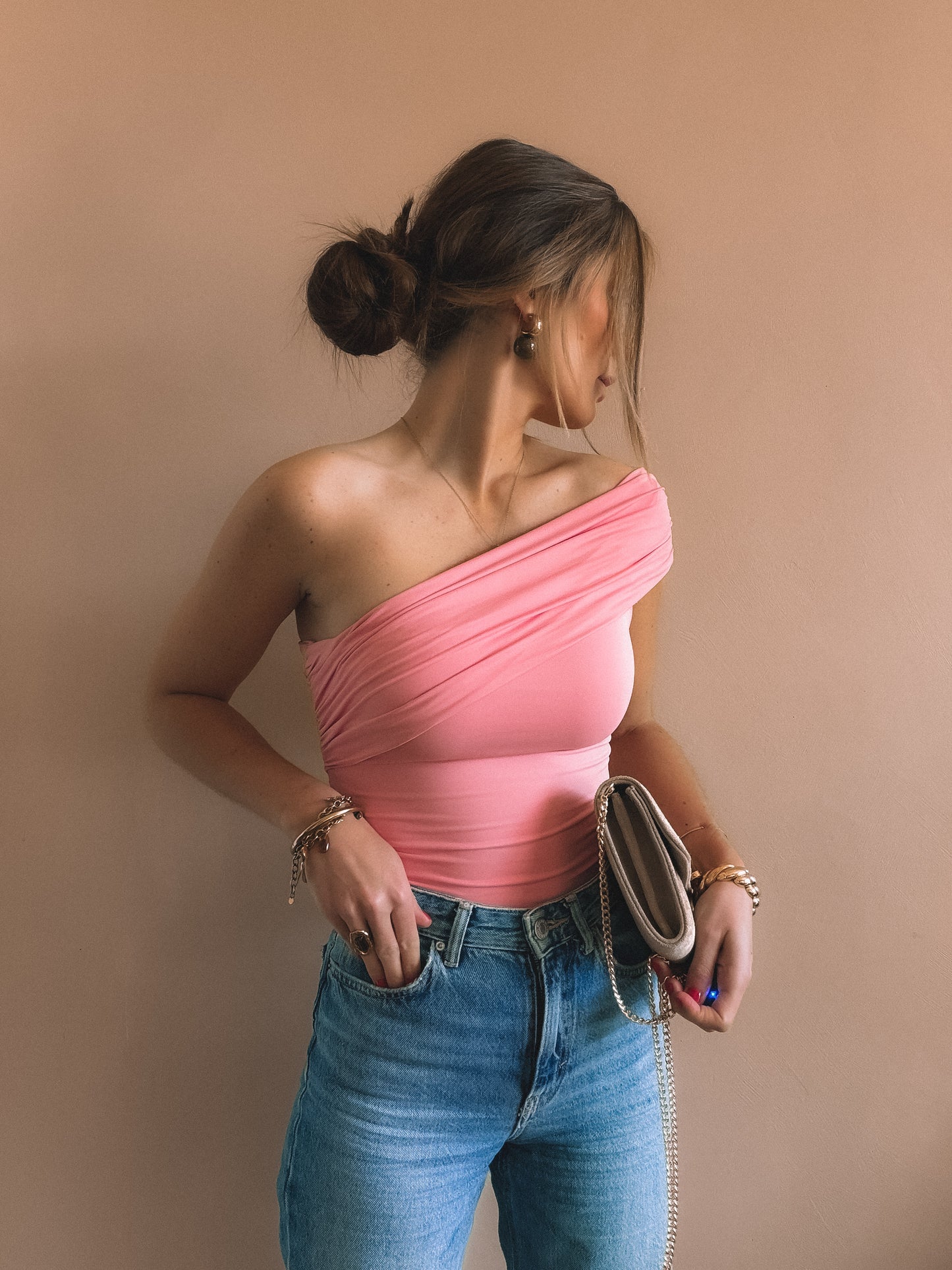 Top Asymétrique Alba Rose