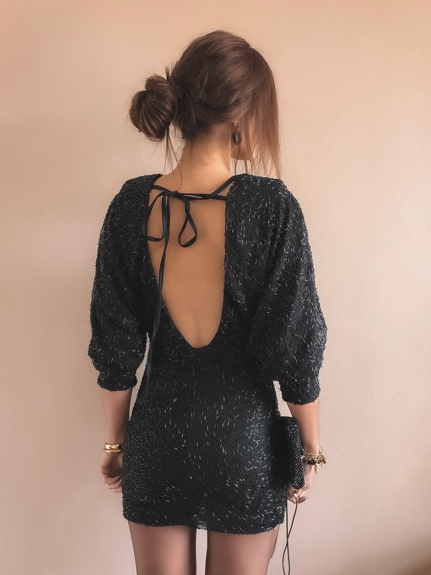 Robe Ysia Dos Nu Noir