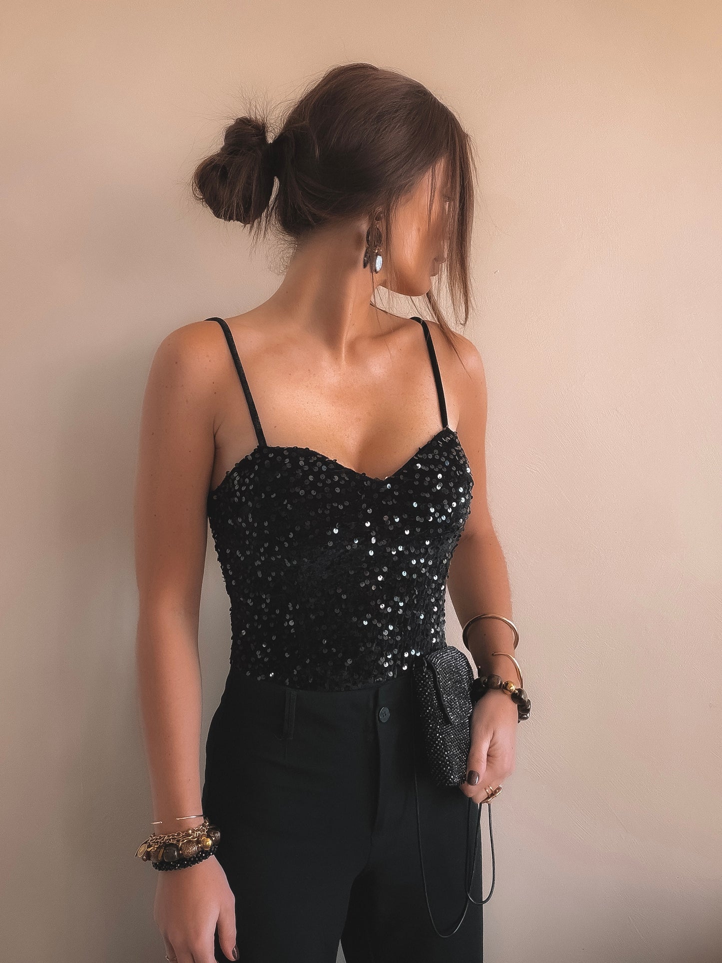 Body Louisa Sequins Noir